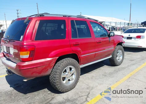 2004 Jeep Grand Cherokee Overland z USA, uszkodzony, nr VIN 1J8GW68J94C214138